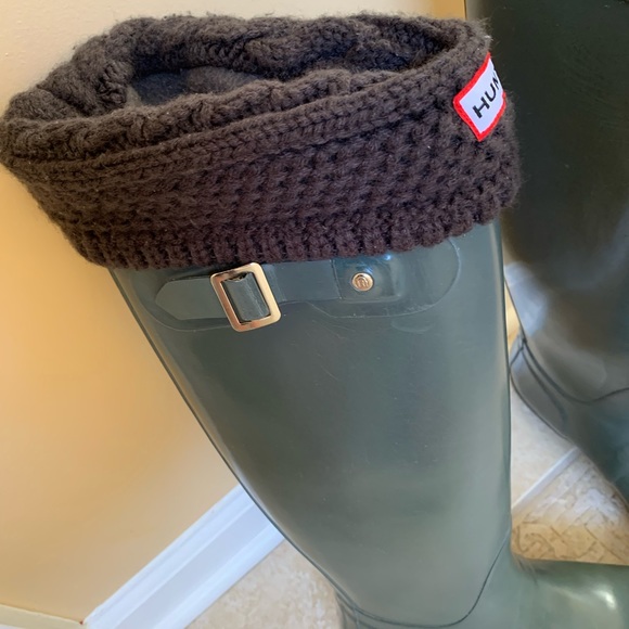 HUNTER  BOOTS & Socks WOMENS SIZE 7 - Picture 6 of 14
